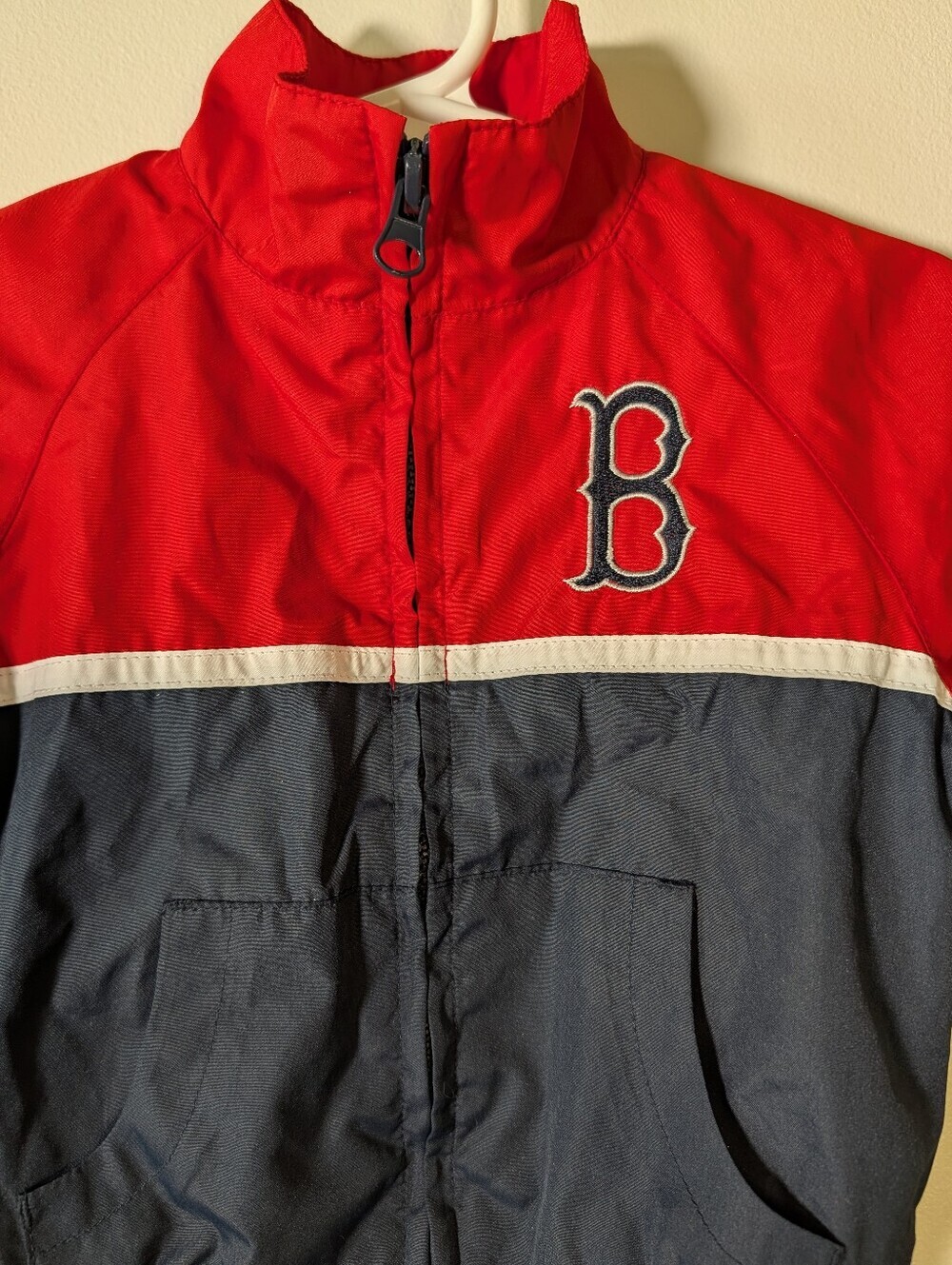 Majestic Boston Red Socks Infant Windbreaker Jacket Sz 6/9 Months